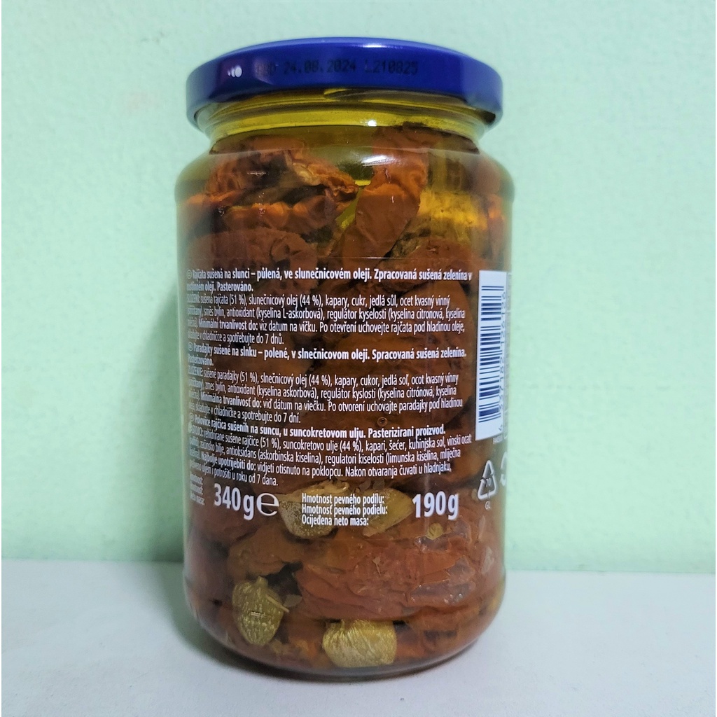 [Lọ 340g] CÀ CHUA PHƠI NẮNG NGÂM DẦU HƯỚNG DƯƠNG [Italia] METRO CHEF Pomodori Secchi in Olio