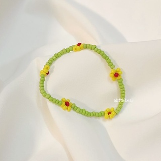 Vòng tay hạt cườm handmade hoa cúc Daisy