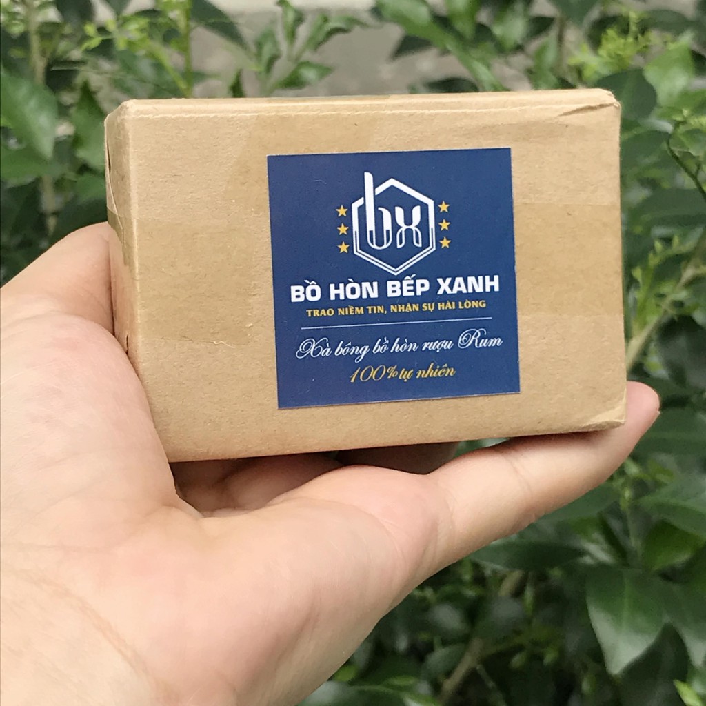 Xà bông Bồ hòn bếp xanh handmade chăm sóc da Xà phòng thiên nhiên 120gr | BigBuy360 - bigbuy360.vn