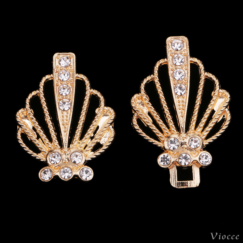 Cặp móc cài áo sweater đính đá pha lê cho cô dâu