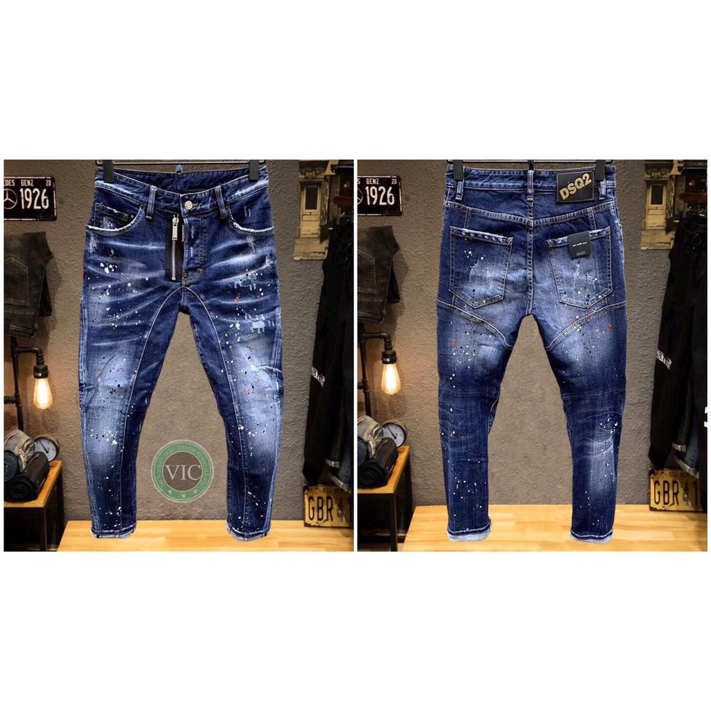 Quần Jean nam 21QJ09-005 Rách Xước Cá Tính Mẫu Mới thiết kế trẻ trung và năng động