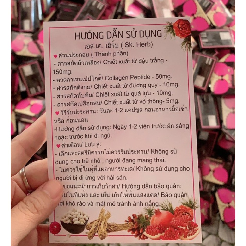 SHOP NGUYỄN NHƯ THỦY - Liệu trình 30 ngày) xà phòng Milky soap + 3 hộp viên uống  Sk.Herb Thái Lan (1 hộp 10 viên) | BigBuy360 - bigbuy360.vn