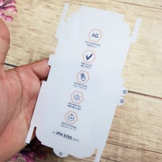 Dán PPF Nhám mờ chống vân tay iPhone X/Xs dán mặt sau full viền cao cấp