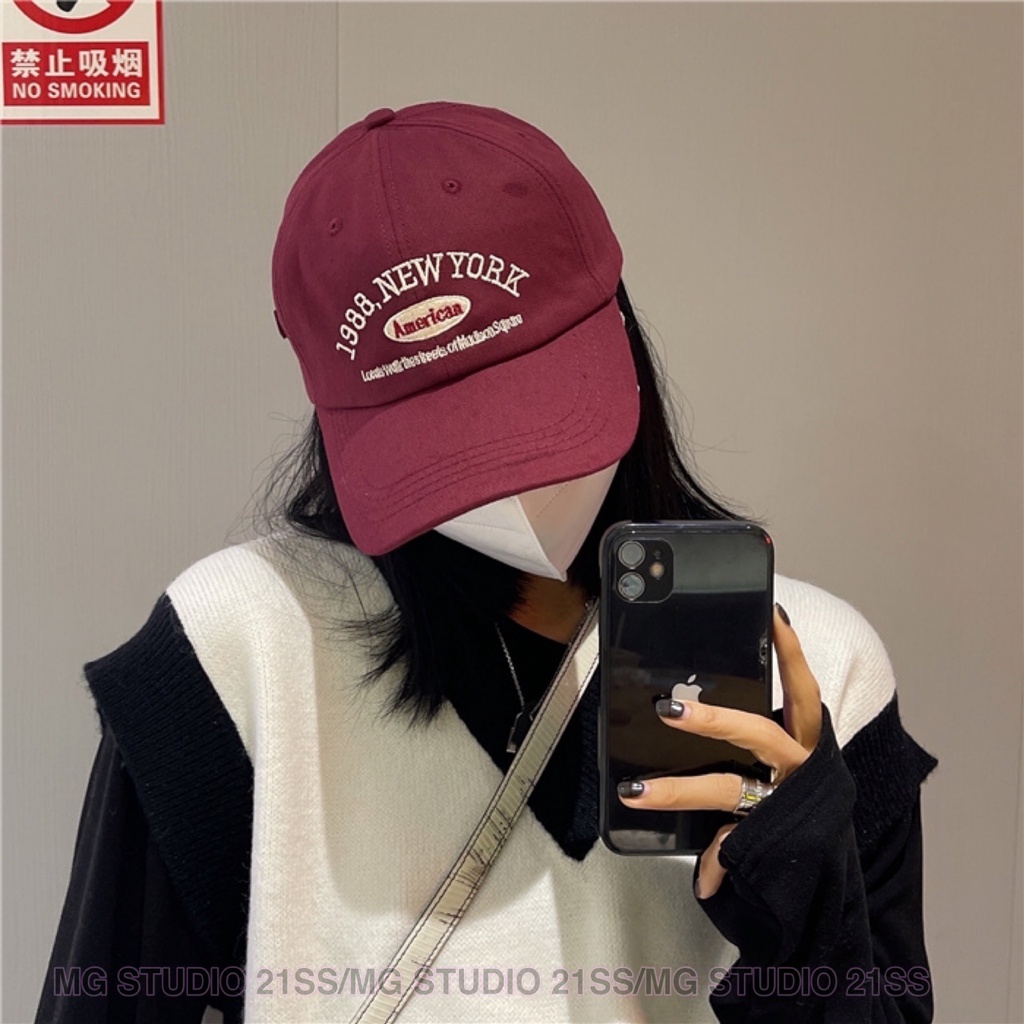 Nón lưỡi trai MG STUDIO mềm mại phong cách Hàn Quốc thời trang xuân hè 2022 chống nắng