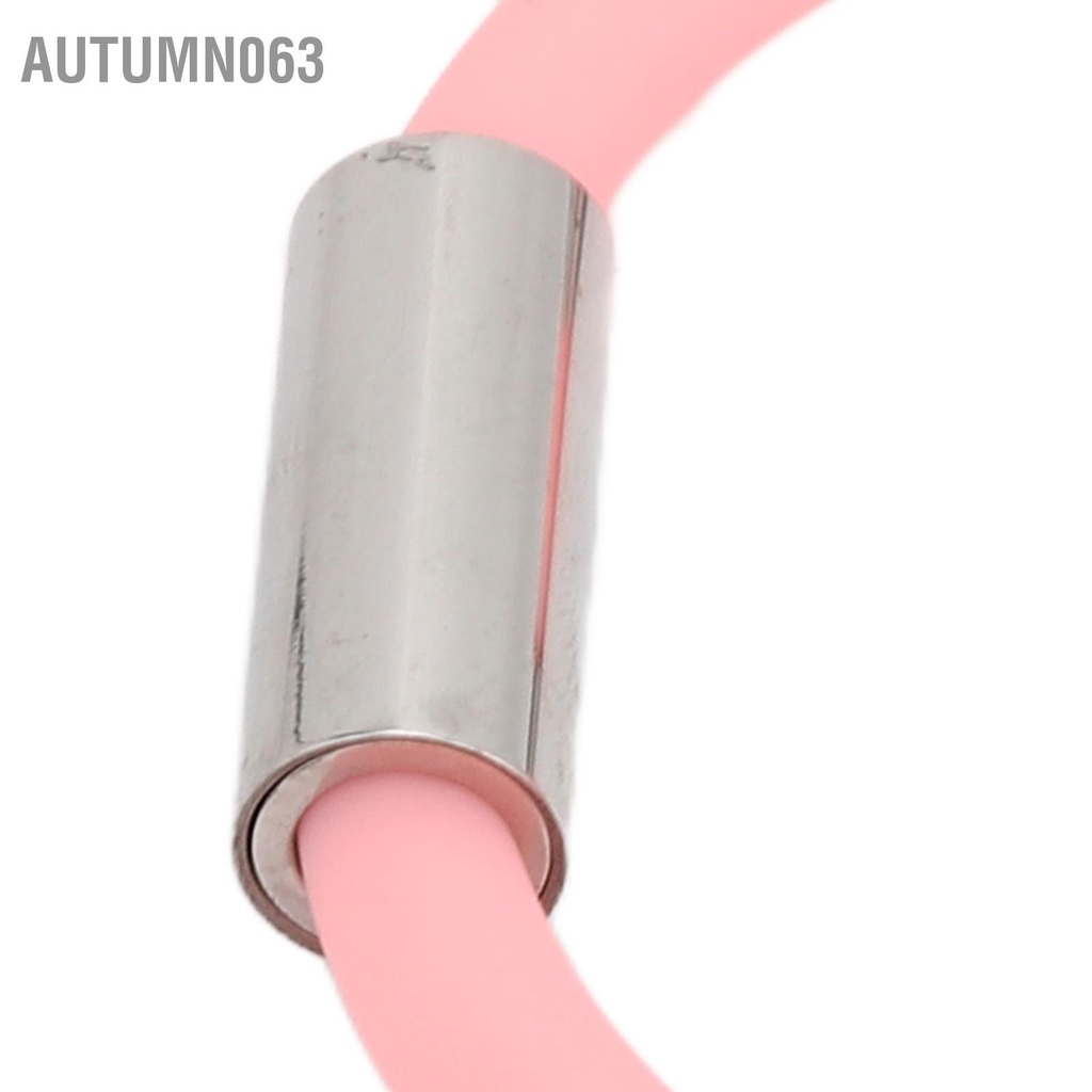 Autumn063 Dây đeo cổ tay chống tĩnh điện 8 vòng màu hồng không thấm nước có thể giặt được Thoải mái silicon cho mùa đông chạy bộ