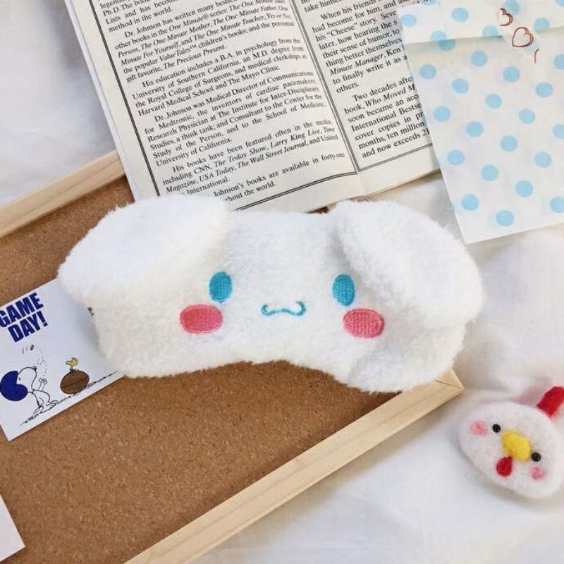 Miếng Che Mắt Ngủ Lông Nhung Hoạt Hình Sanrio Dễ Thương