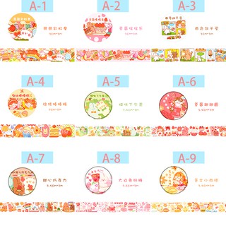 Cuộn băng dán washi trang trí dễ thương