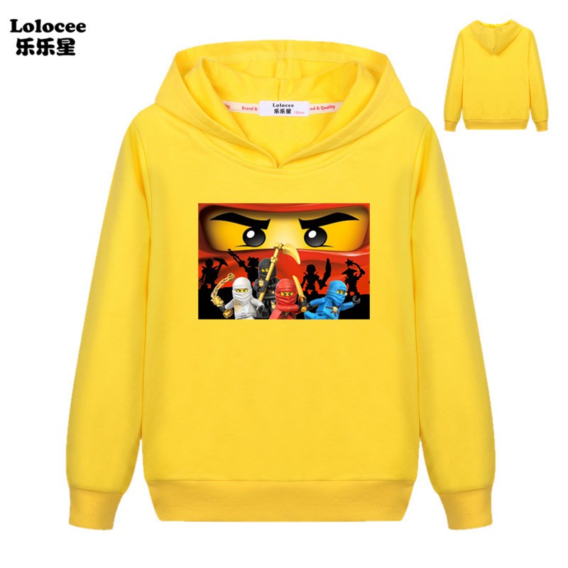 Áo Hoodie Dài Tay In Hình Ninjago Cho Bé Trai