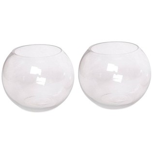 Bể cá mini tròn , chậu thủy tinh tròn 15cm