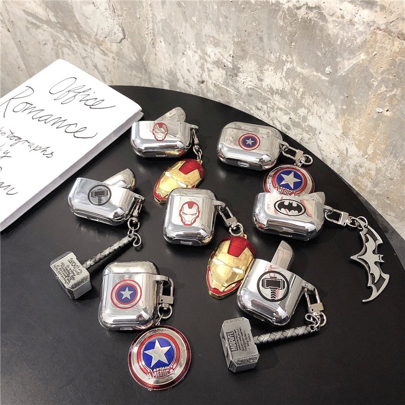 Ốp Bảo Vệ Hộp Đựng Tai Nghe Airpods 1 / 2 Hình Iron Man Thor Xinh Xắn | BigBuy360 - bigbuy360.vn