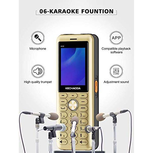 Điện thoại pin khủng 3 sim kechaoda k123 loa to pin 6000mah sạc cho smartphone TẶNG míc hát Karaoke