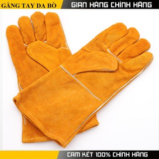 Găng tay bằng da bò bền chống cháy chống nhiệt cho thợ hàn