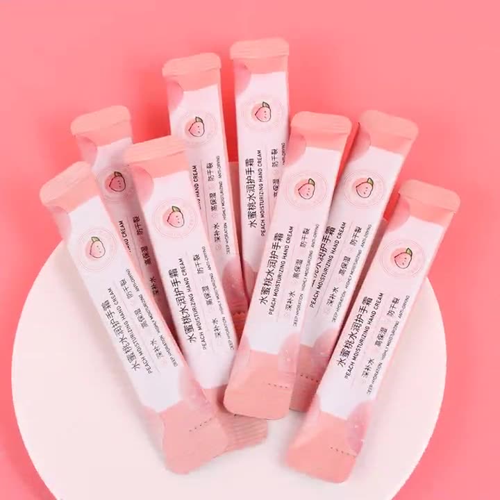 Hộp 20 gói kem dưỡng da tay Đào Qise làm trắng mờ thâm sạm, Set 20 kem dưỡng trắng da tay Qise chiết xuất Đào dưỡng ẩm
