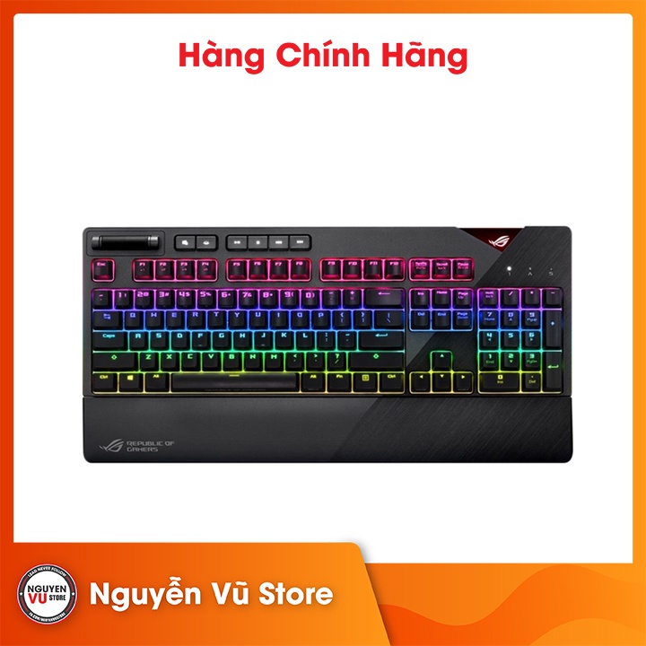 Bàn Phím Chơi Game Asus Rog Strix Flare RGB Aura Sync USB Hàng Chính Hãng