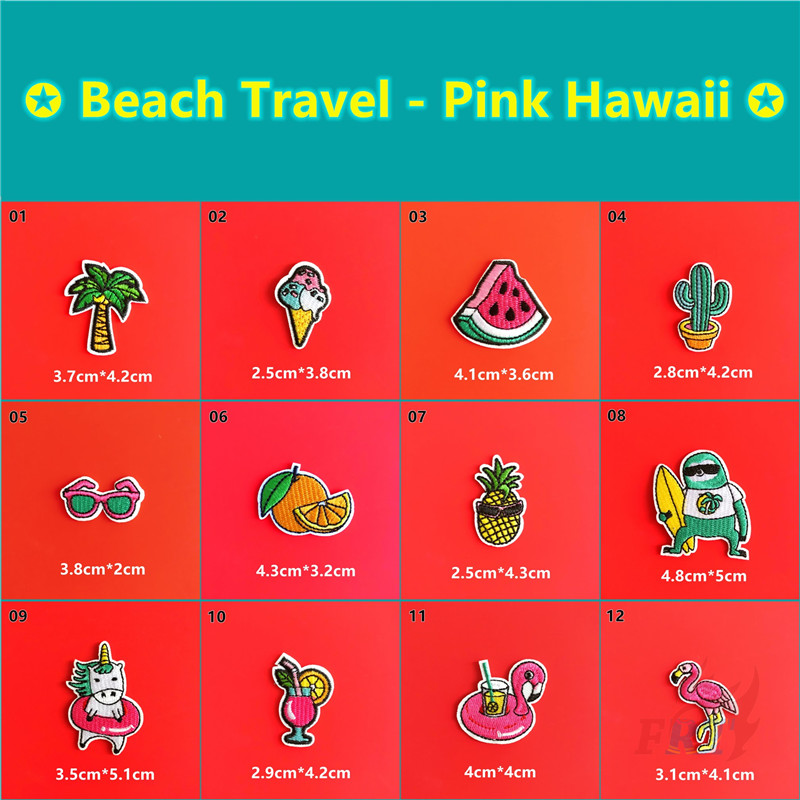 1 Miếng Vá Quần Áo Hình Chim Hồng Hạc / Dứa / Chim Hồng Hạc