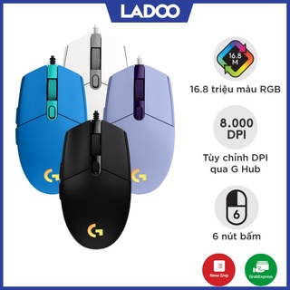 Chuột Game Có Dây Logitech G102, G203 Lightsync Tùy Chỉnh RGB, 6 Nút Lập Trình Đèn LED - Bảo Hành Chính Hãng New Fullbox
