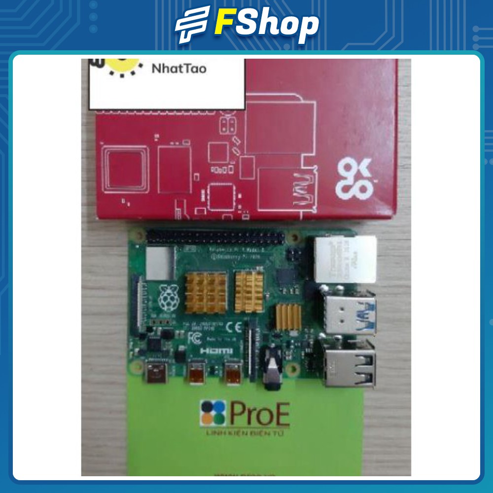 [Sale] Bộ Raspberry Pi 4 (Model B) bản 2GB/4GB RAM (Combo cơ bản), bảo hành 01 năm.