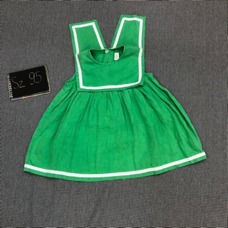 Đầm thuỷ thủ xanh lá