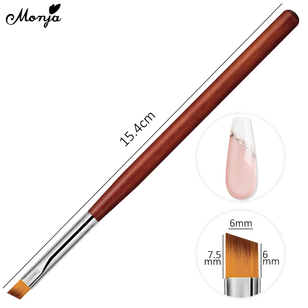 MONJA [Hàng mới về] Cọ vẽ trang trí móng tay nghệ thuật với 8 kiểu dáng khác nhau