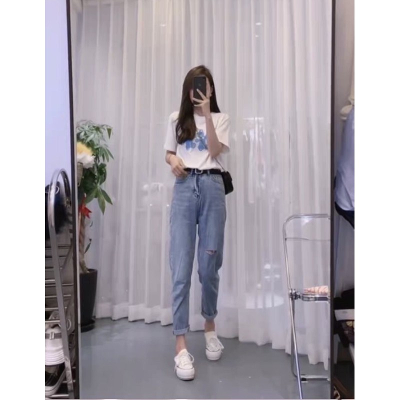 Quần jean ông rộng, quần bò jean nữ ông suông lưng ca Baggy suông cá tính - Q11 | BigBuy360 - bigbuy360.vn