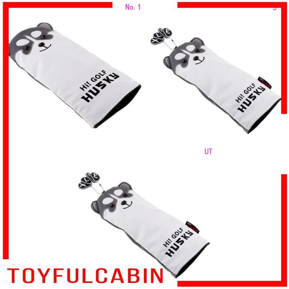 Vỏ Bọc Đầu Gậy Đánh Golf Bằng Gỗ In Họa Tiết Chú Chó Dễ Thương
