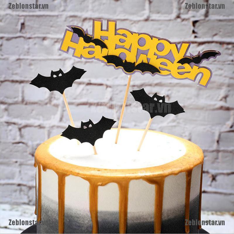 Hình Nhựa Acrylic Trang Trí Bánh Kem Phong Cách Halloween