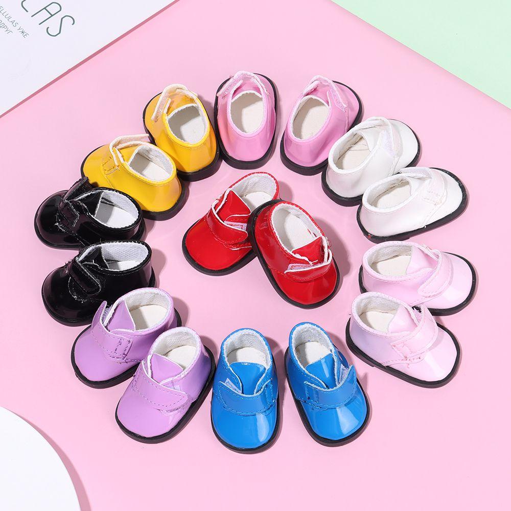 Đôi Giày Da PU Mini 20CM BJD 5.5CM Dành Cho Búp Bê Đồ Chơi DIY
