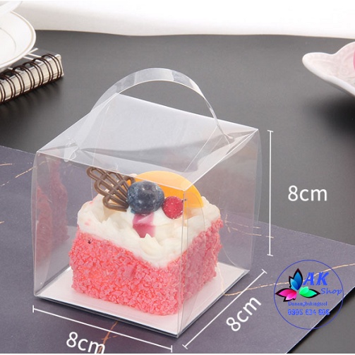 2113.075 SET 5 HỘP BÁNH MICA 3 CHI TIẾT 8*8*8