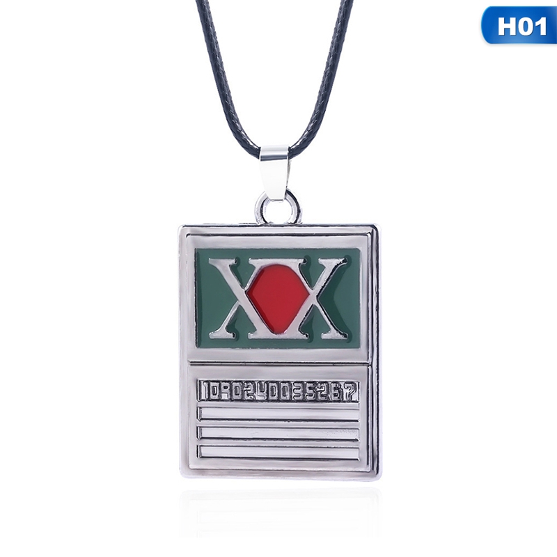 flowersqueen Vòng Cổ Mặt Vuông Kim Loại Độc Đáo Cho Nam