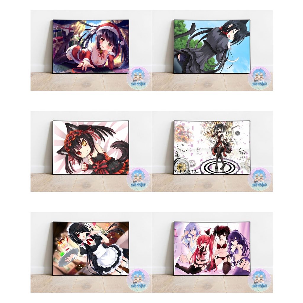 TRANH POSTER A3 TOKISAKI KURUMI (13) ANIME MANGA DATE A LIVE CHẤT LIỆU GIẤY CAO CẤP - 2D TỘC SHOP