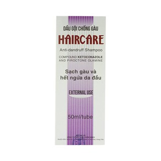 Dầu Gội Chống Gàu Và Nấm Da Đầu HAIRCARE (Tuýp 50ml) - Hàng Công Ty