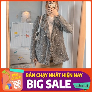 Áo khoác dạ nữ tweet mặc thu đông