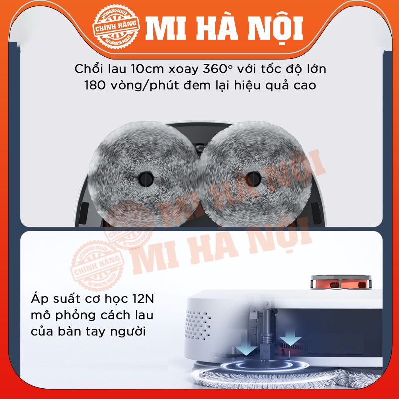 [Mã ELHA10 giảm 6% đơn 5TR] Robot hút bụi Xiaomi Roidmi Eve Plus với hộp đựng bụi tự động đổ rác kết hợp sạc thông minh