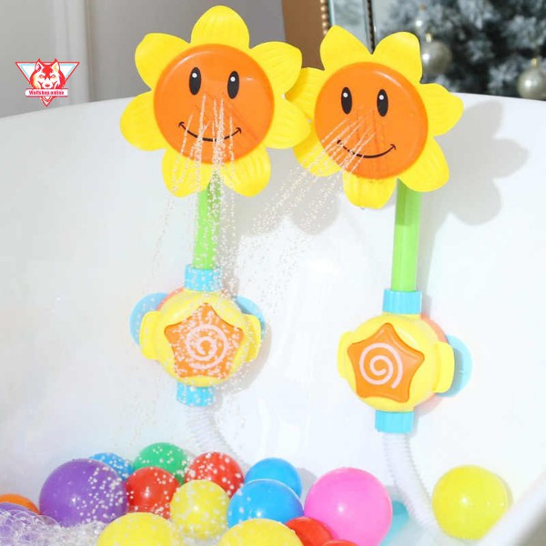 Vòi sen tắm hình hoa hướng dương cho bé thỏa thích vui đùa khi tắm