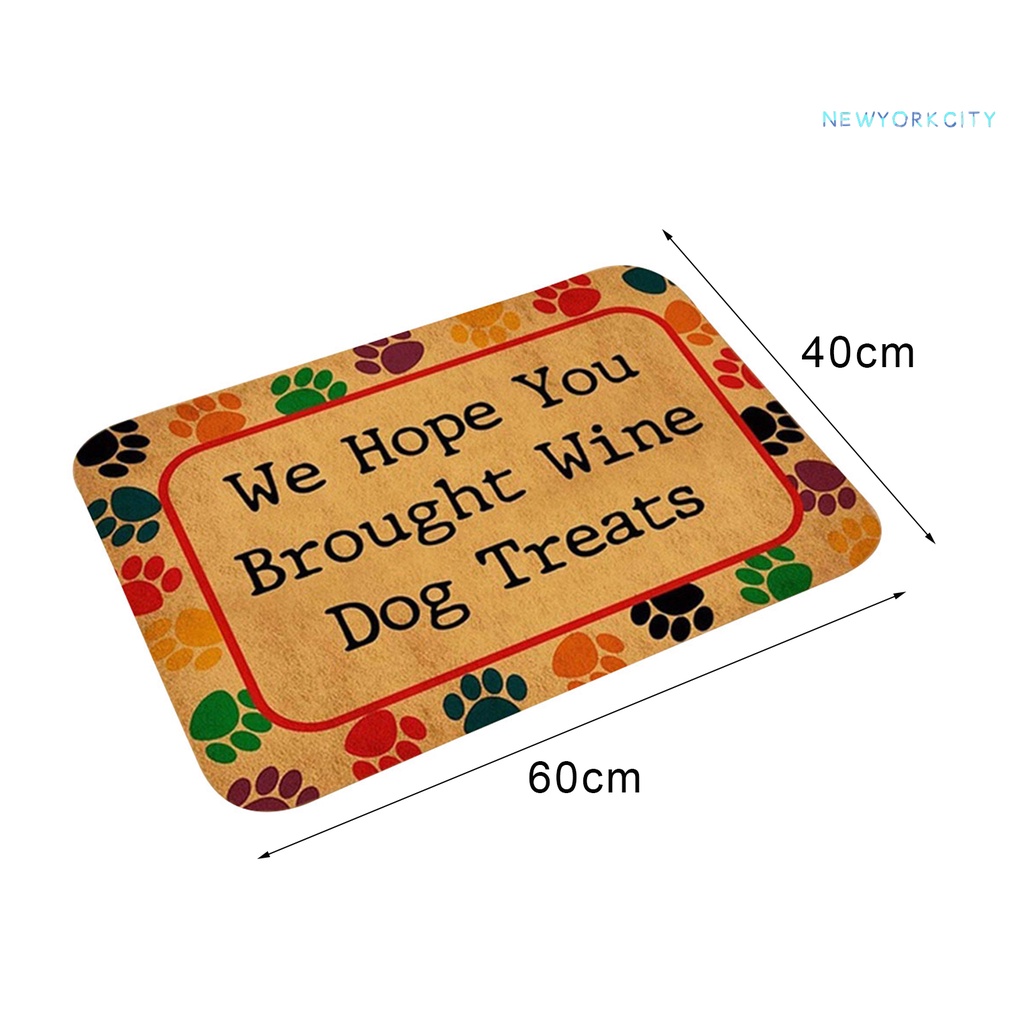 Thảm lót cửa chùi chân Chống Trượt Thấm Hút Nước In Chữ Trang Trí Nhà Cửa