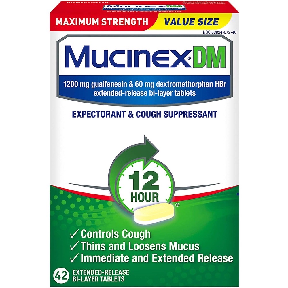 [DATE 6/2026] HỘP Mucinex DM 1200MG Maximum Strength SET TÁCH LẺ 14 VIÊN