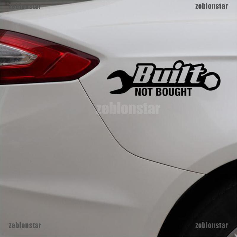 ❤star Built Not Bought V2 Racing Drift Hoonigan illest Turbo Car Window Stickers Decal ▲▲