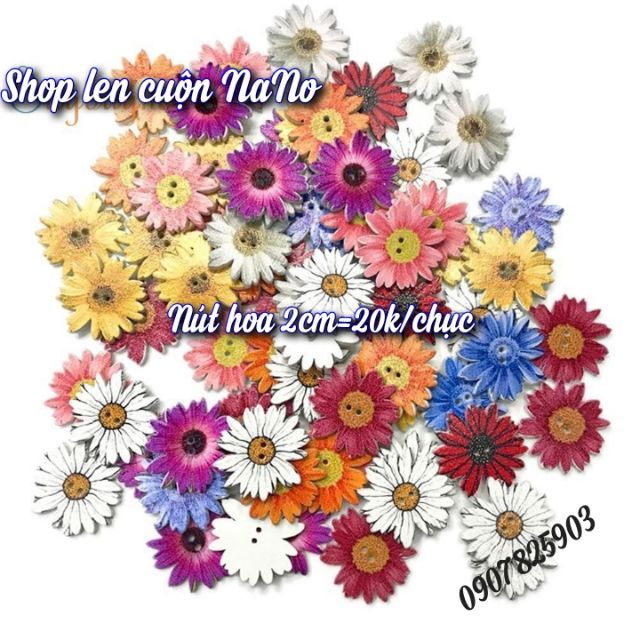 Nút áo hoa cúc