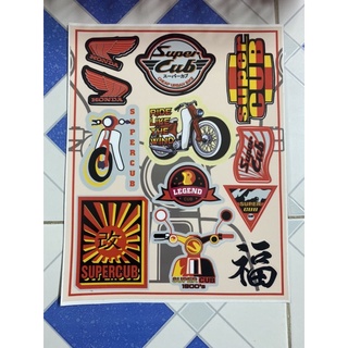 Tem logo sticker super cub