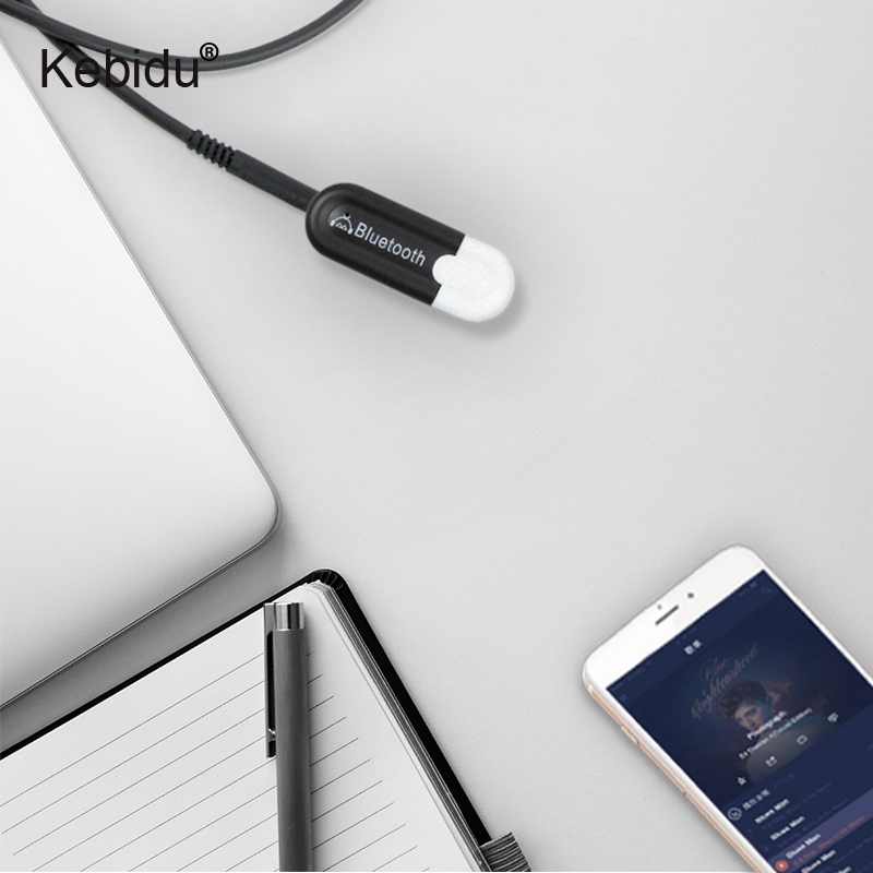Đầu chuyển đổi tín hiệu âm thanh Bluetooth không dây kèm dây cáp âm thanh 3.5mm