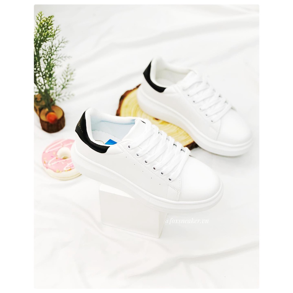 Giày thể thao sneaker Domba gót đen H-9111 cho Nam và nữ (phối đồ đa dạng: jean, váy, crotop,..)