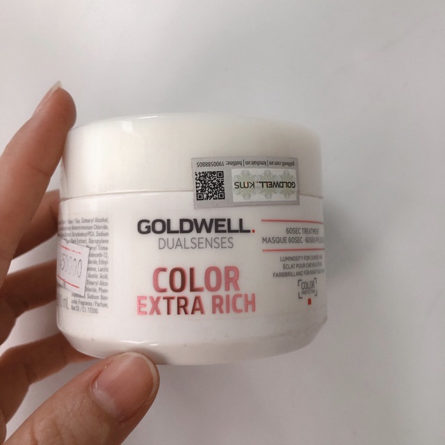 [+Tặng mũ trùm][Chính hãng] HẤP DẦU GOLDWELL 60S DƯỠNG MÀU TÓC NHUỘM COLOUR TREATMENT ĐỨC 200ML