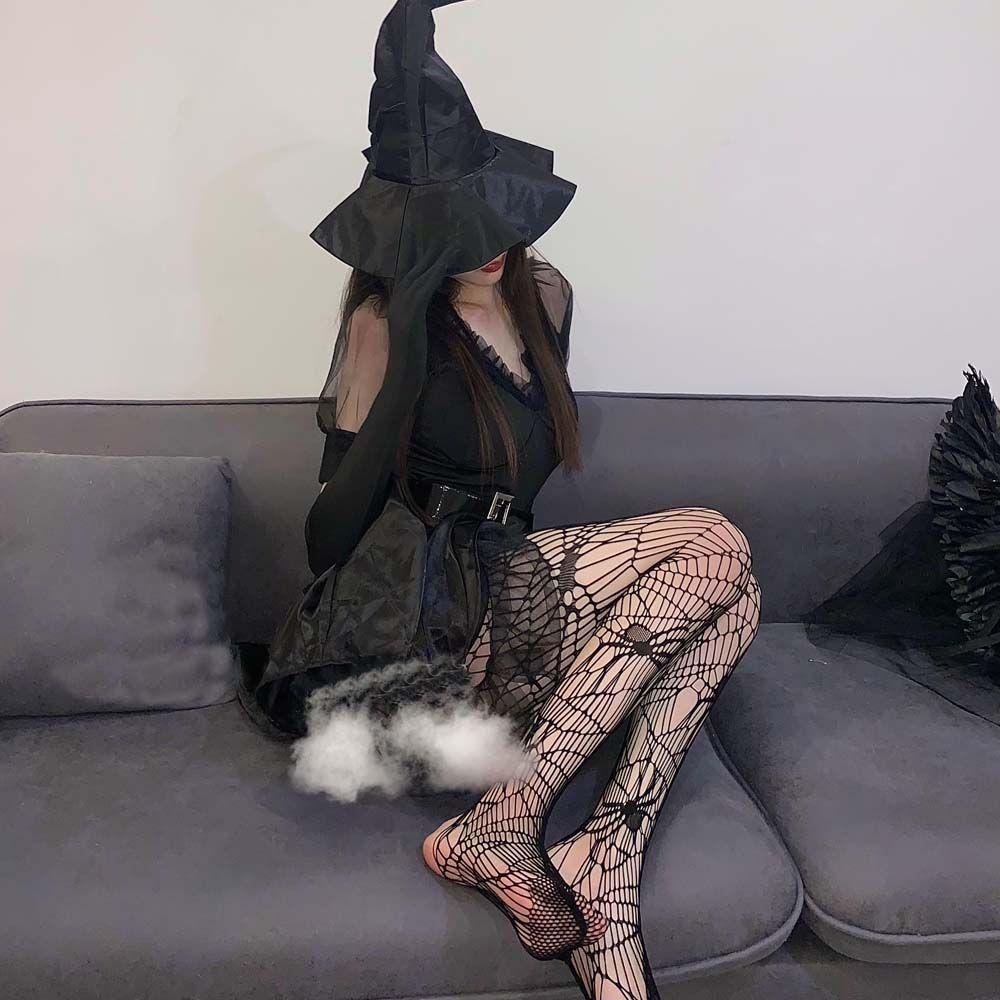Forbetter Vớ Lưới Jacquard Lưới Jacquard Mạng Nhện Đơn Giản Ngọt Ngào Cá Tính Phong Cách Đường Phố Hàn Quốc