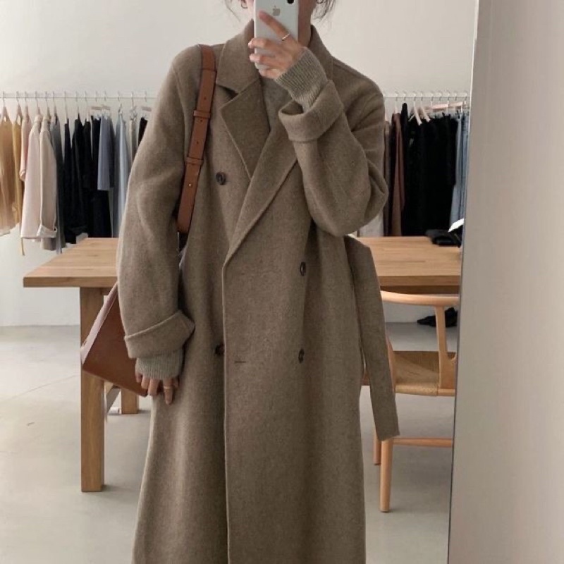 Áo khoác dáng dài Trenchcoat Babel vải dạ cao cấp style Hàn Quốc