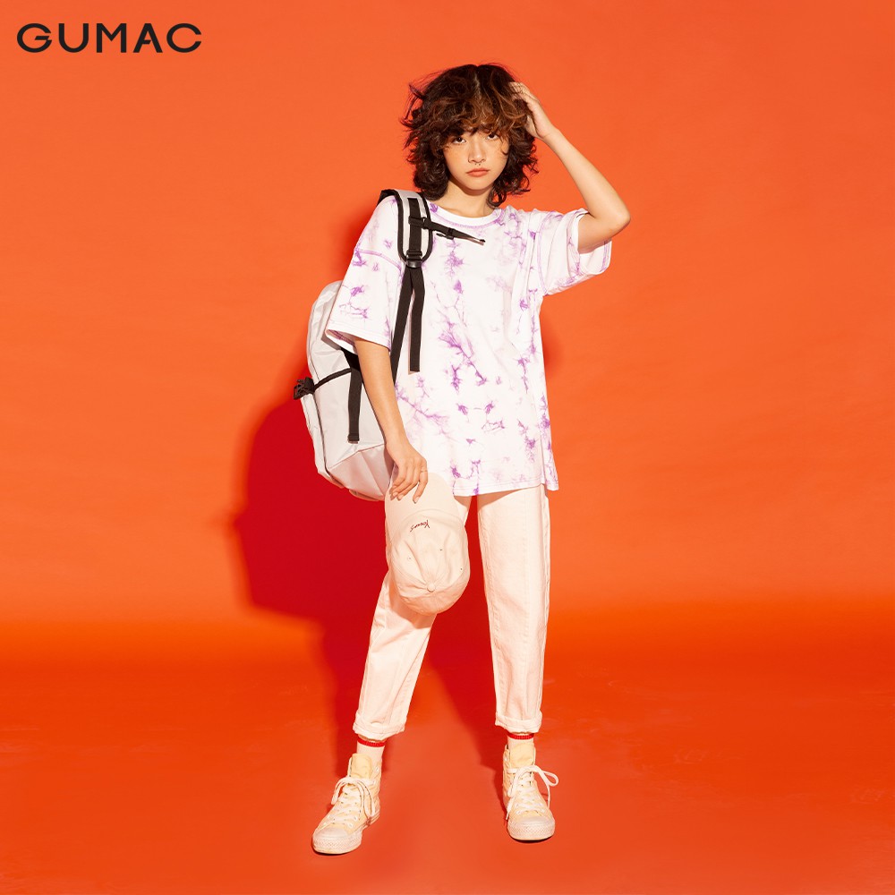 Quần Baggy nữ chạy gân GUMAC màu trắng, đủ size, thiết kế basic, phong cách Hàn Quốc, năng động, trẻ trung QJA12186 | BigBuy360 - bigbuy360.vn