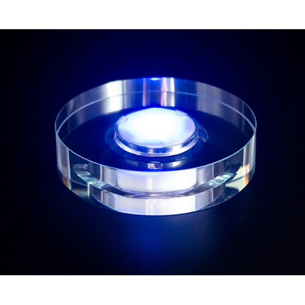 Đế đèn led pha lê đổi màu làm sáng tượng, trang trí các kích thước 12cm