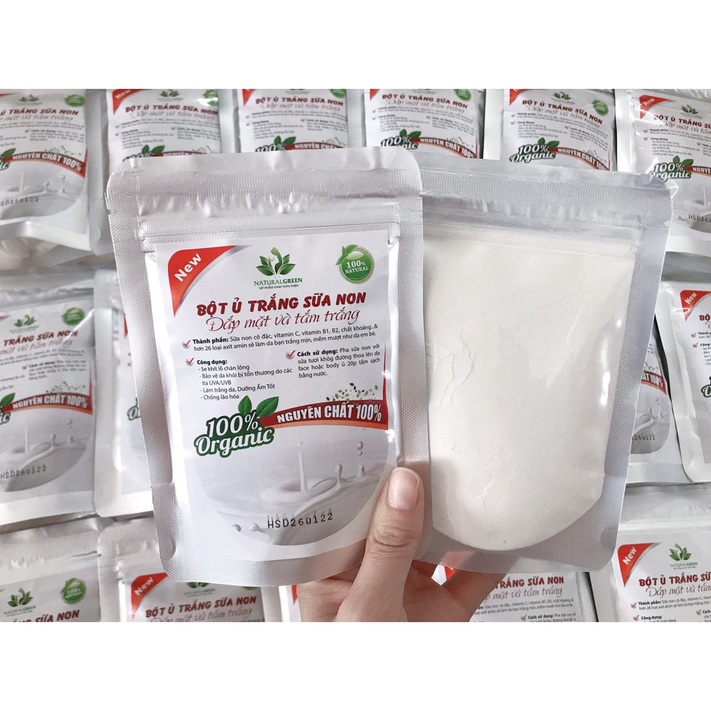 Bột ủ trắng sữa non, kích trắng da hồng hào căng mịn, bổ sung dưỡng chất nuôi dưỡng da khỏe mạnh, ủ trắng da | BigBuy360 - bigbuy360.vn