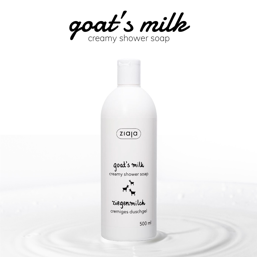 Sữa tắm sữa dê trắng da, dưỡng ẩm Ziaja Goat's Milk Creamy Shower Soap 500ml