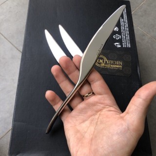 Dao ăn (cắt beefteak "bít - tết") nhãn hiệu EME - Italy (Kiểu Lông Vũ) Inox 18/10 cao cấp
