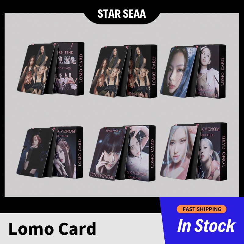 Born Pink Bộ 53 Thẻ Hình Nhóm Nhạc Blackpink Đáng Yêu Pink Venom